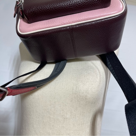 Coach • Mini Court Backpack In Colorblock Ski Speed Graphic Powder Pink Multi - Picture 11 of 16